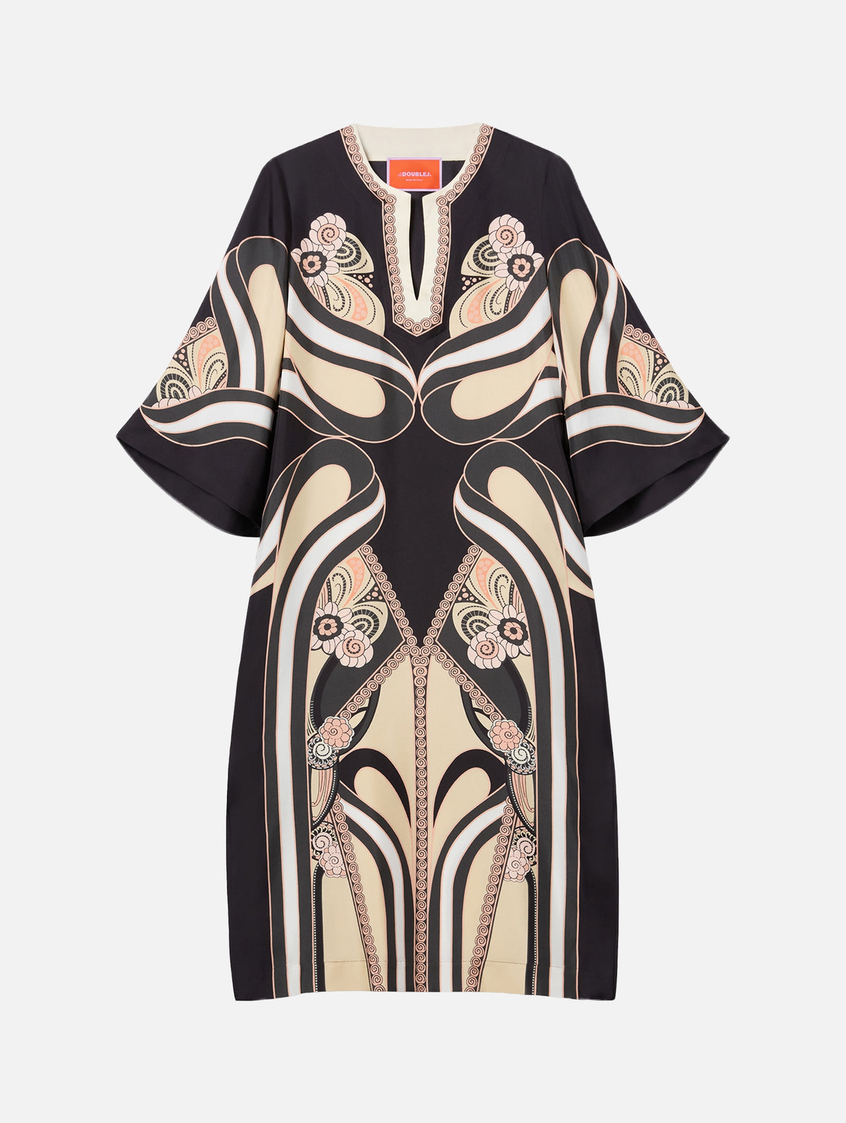 The Silk Kaftan in Ambrosia Placée Pale Pink