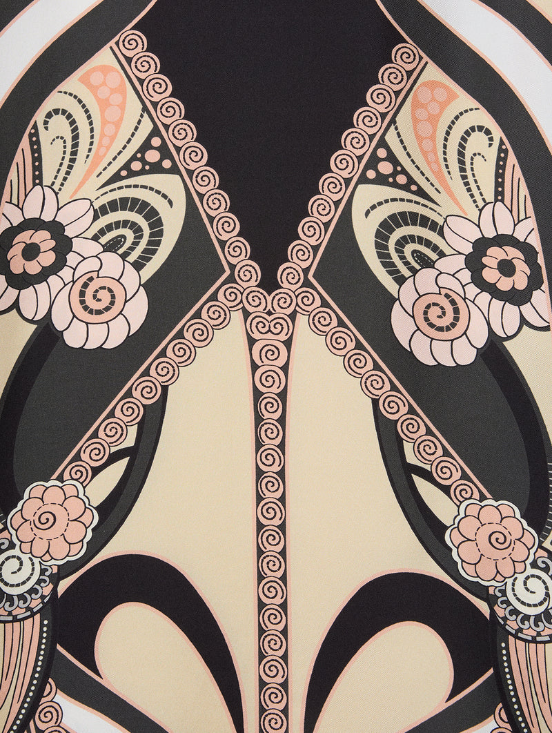 The Silk Kaftan in Ambrosia Placée Pale Pink