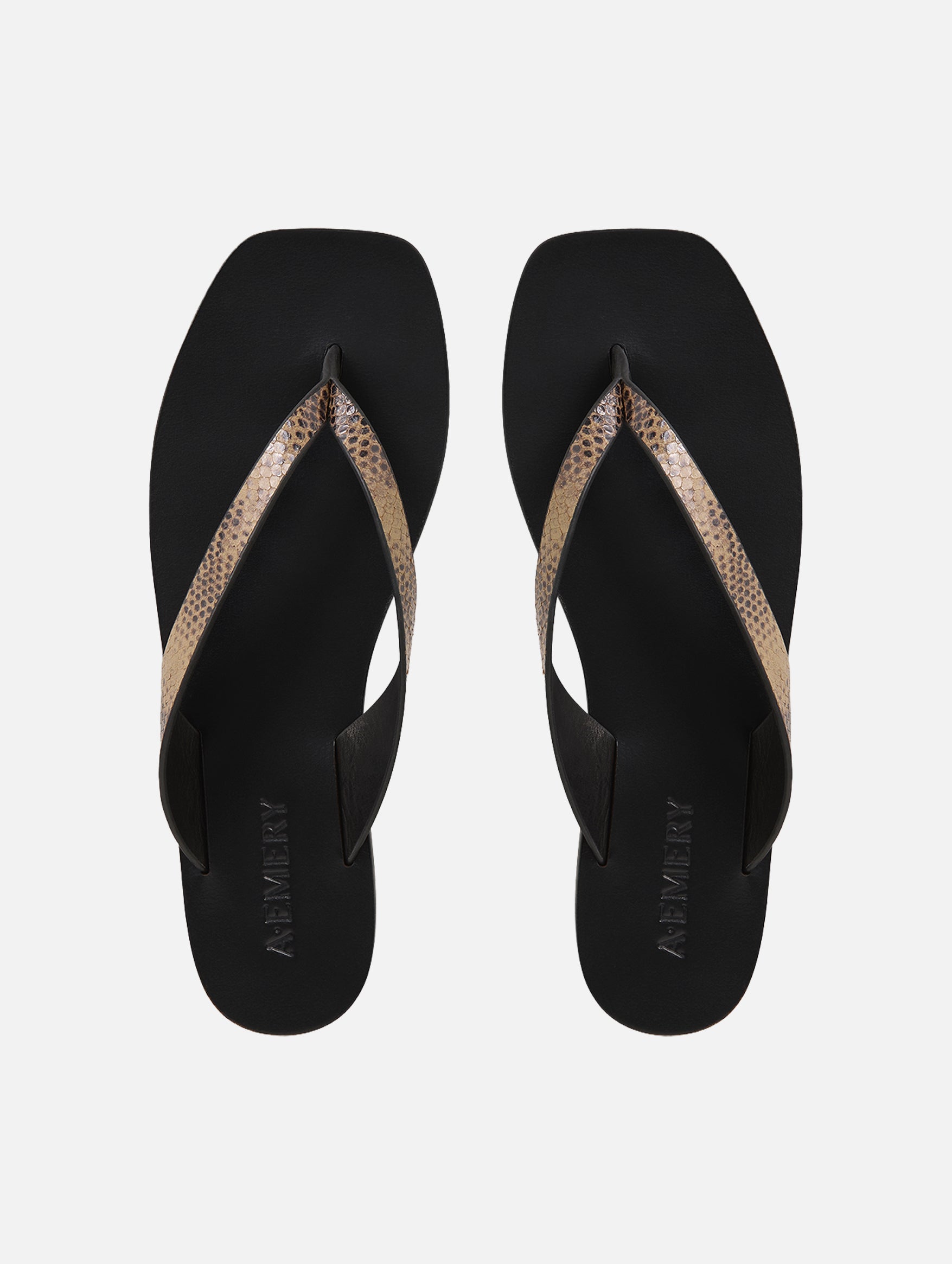 The Kinto Sandal in Dune Embossed Snake