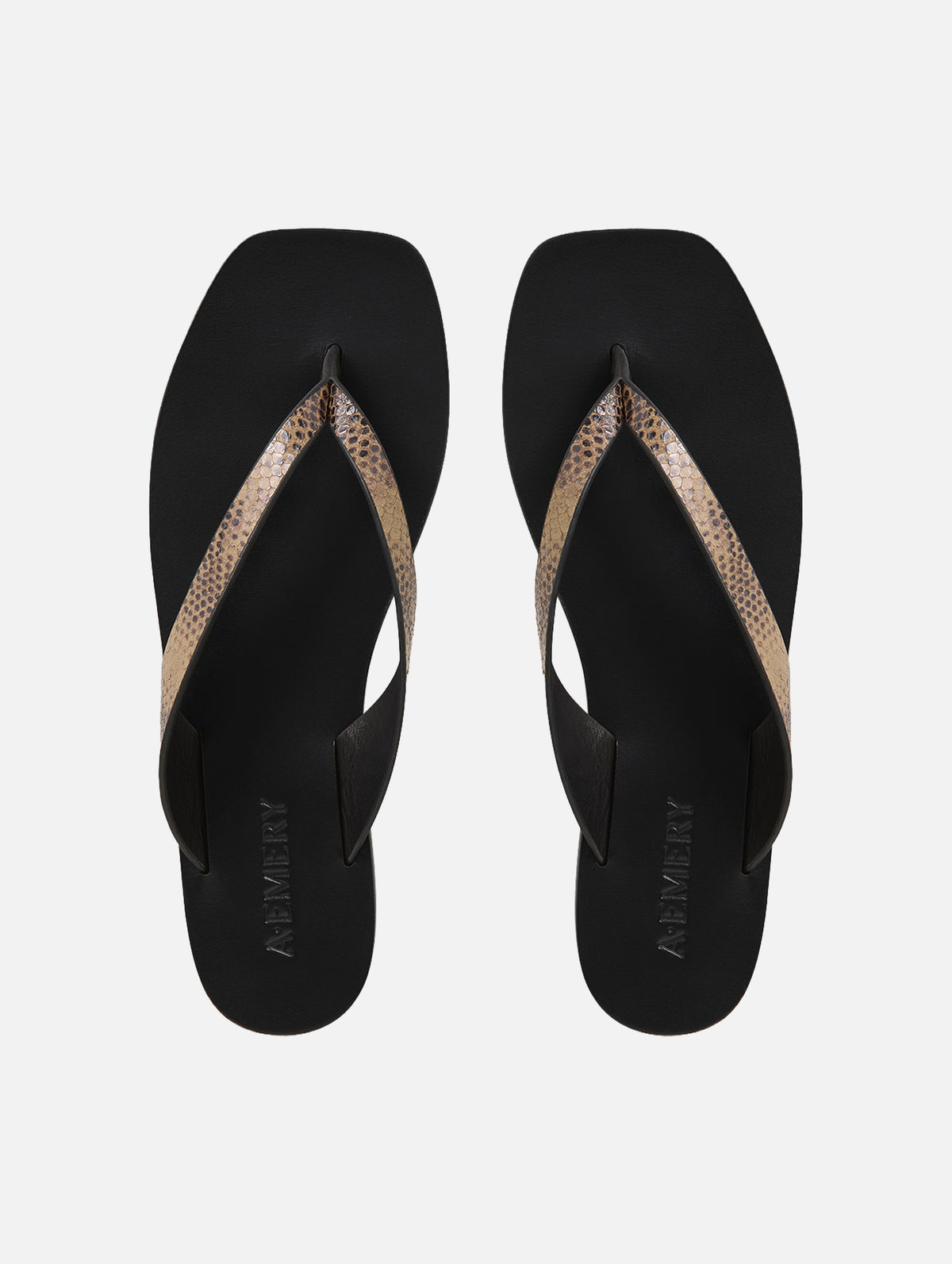 The Kinto Sandal in Dune Embossed Snake