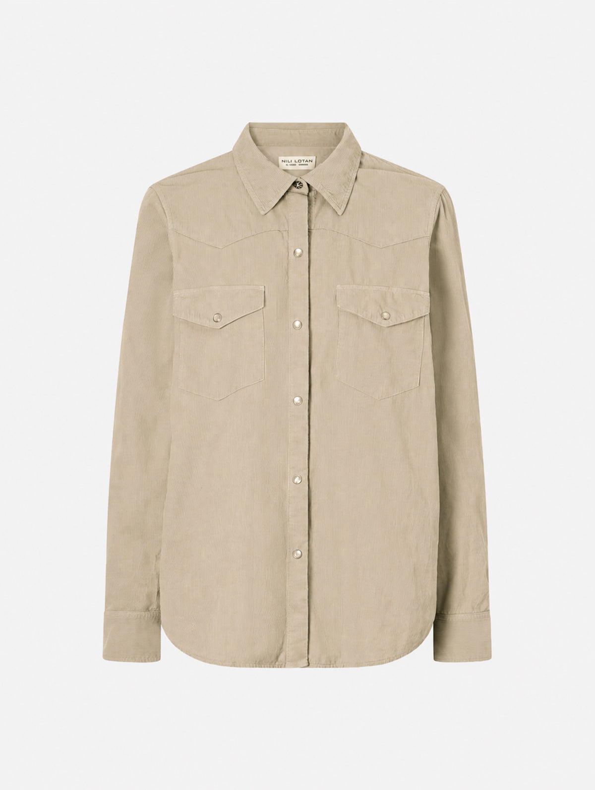 Travis Corduroy Shirt in Travertine