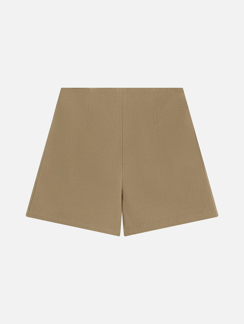 Tailored Stretch Short in Khaki