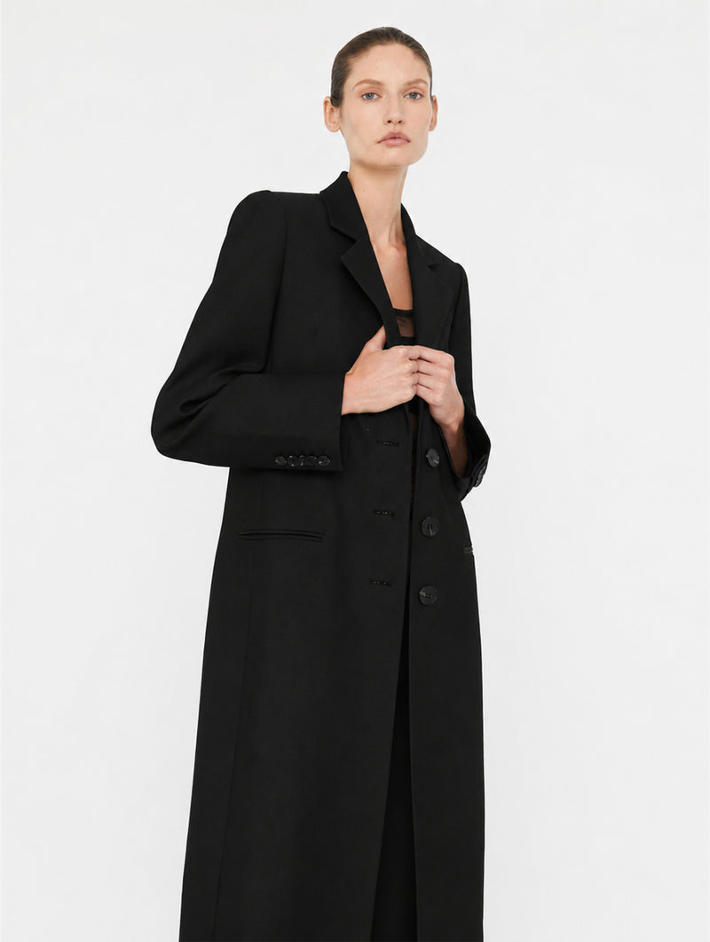 Talus Tailored Coat in Black