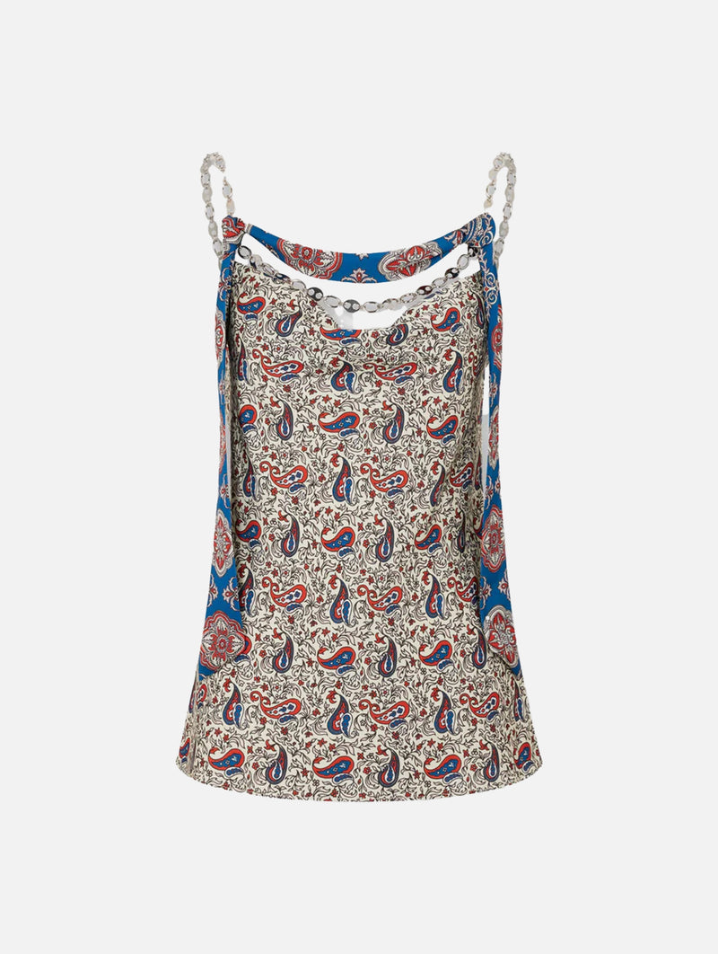 Haut Tank Top in Bandana Paisley Cream