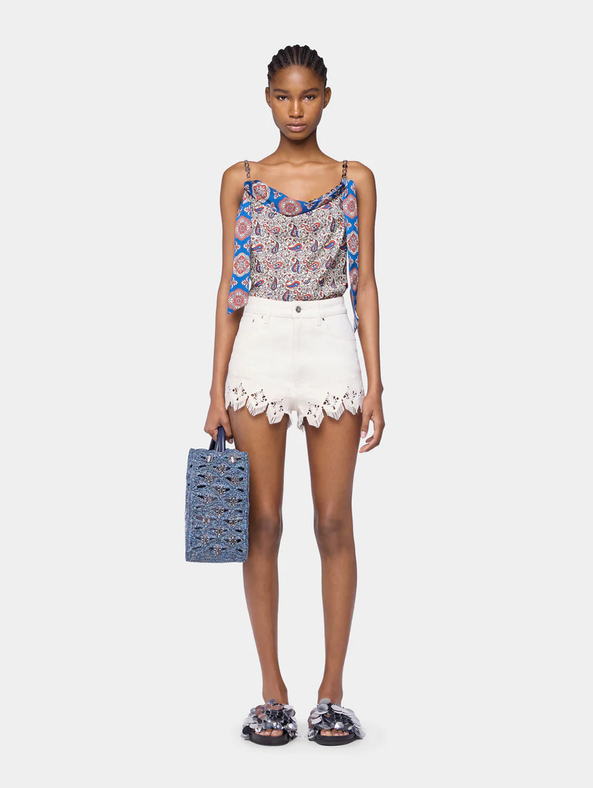Haut Tank Top in Bandana Paisley Cream