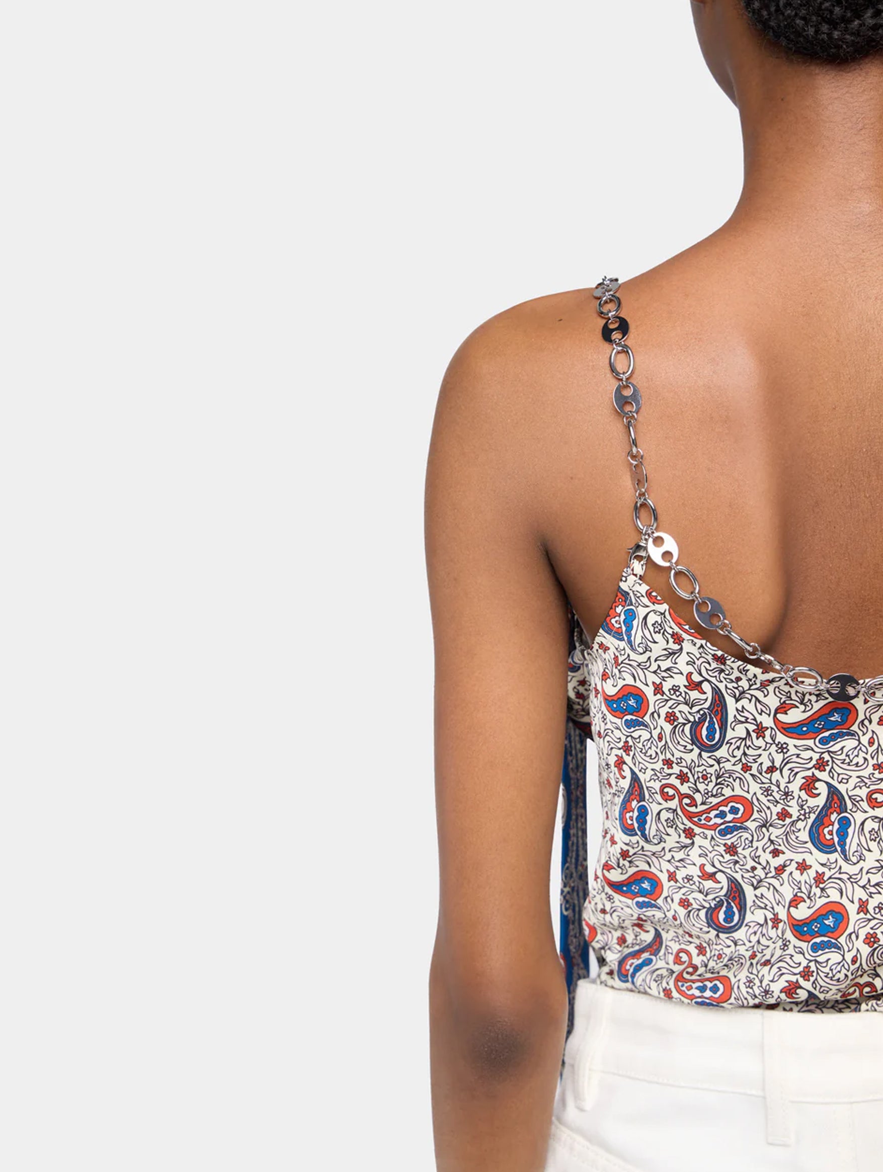 Haut Tank Top in Bandana Paisley Cream