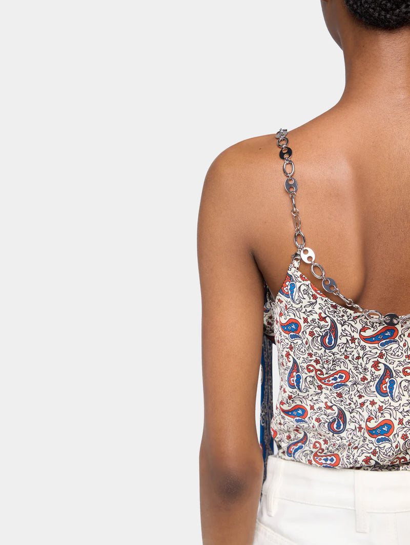 Haut Tank Top in Bandana Paisley Cream