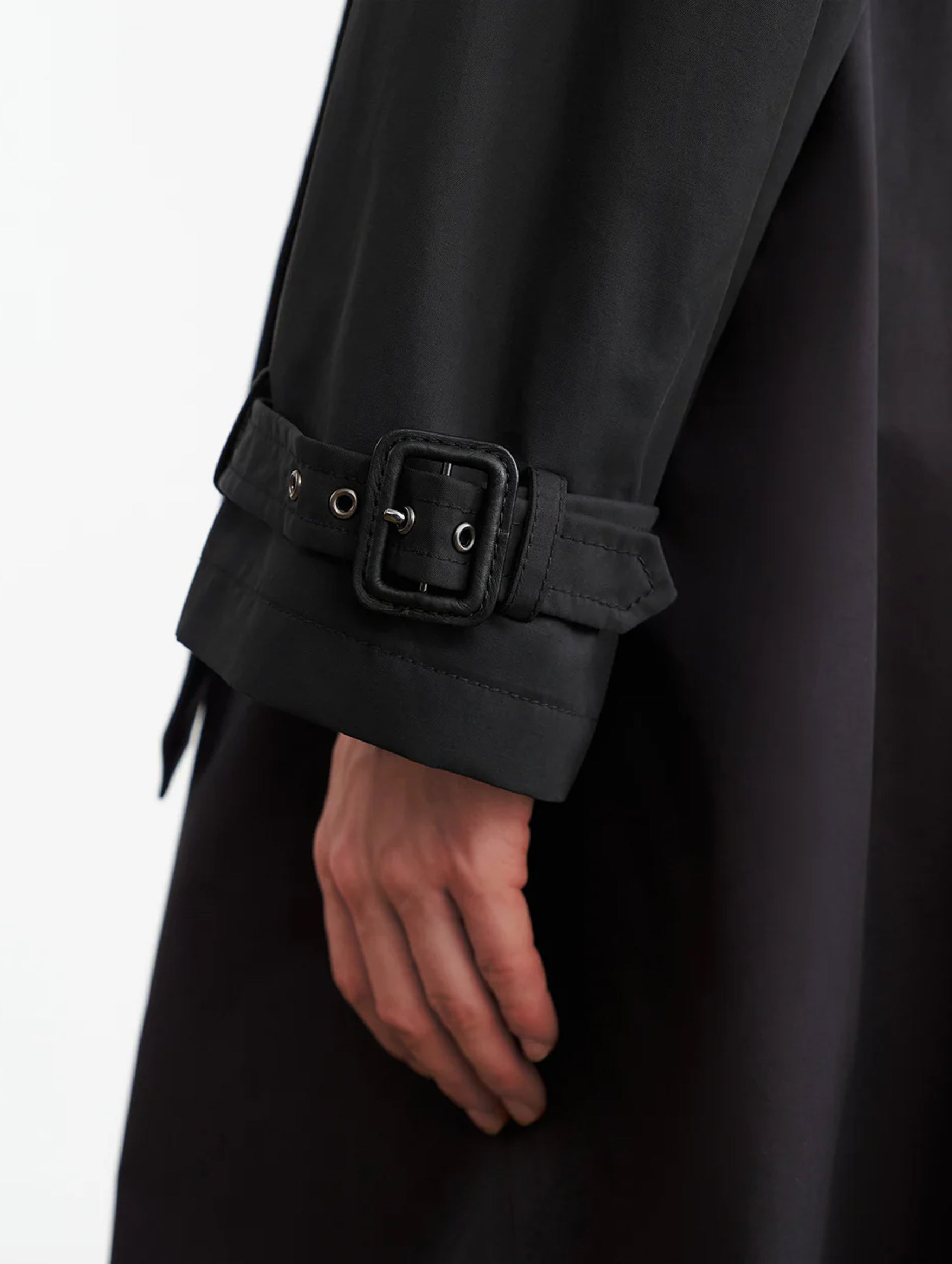 Tanner Trench Coat in Black