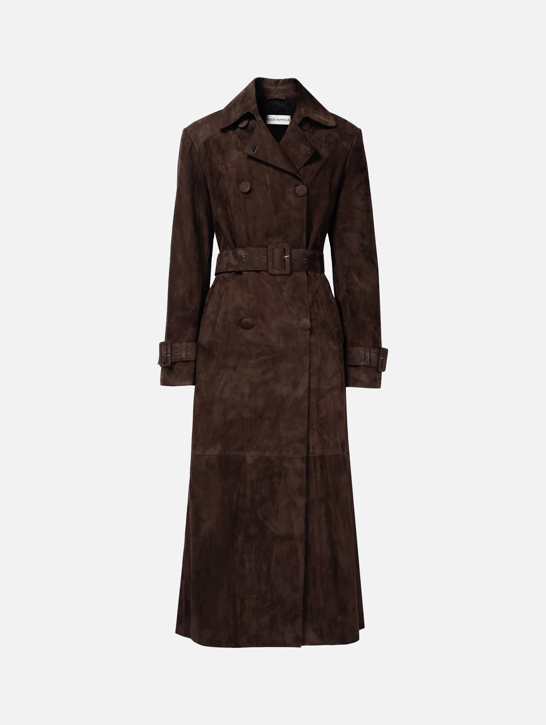 Tate Everyday Suede Trench in Mocha