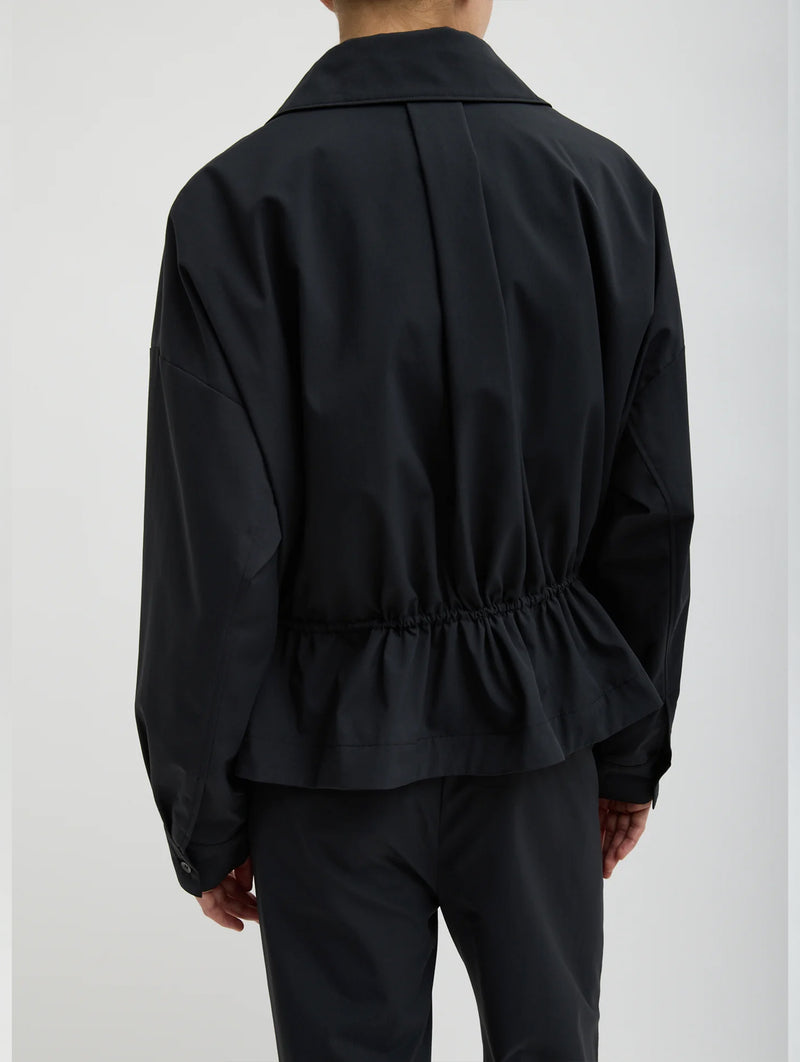 Tech Suiting Anorak Bomber in Black
