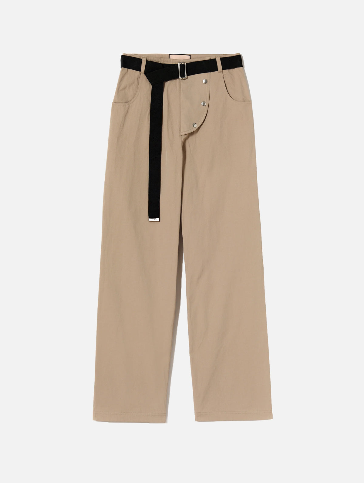Technical Twill Belted Pants in Sand