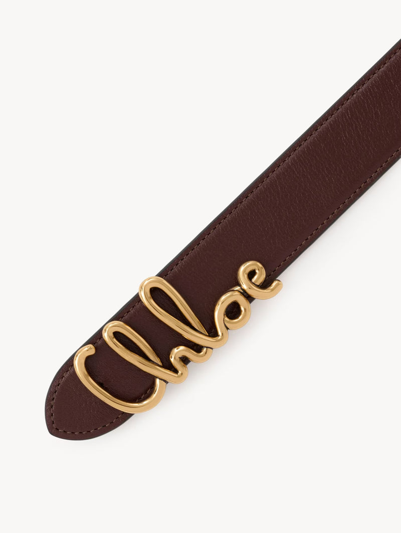 The Chloé Iconic Belt in Crafty Brown