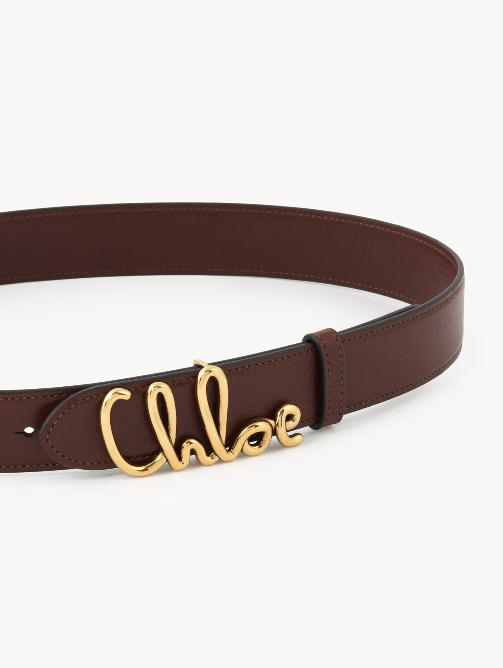 The Chloé Iconic Belt in Crafty Brown