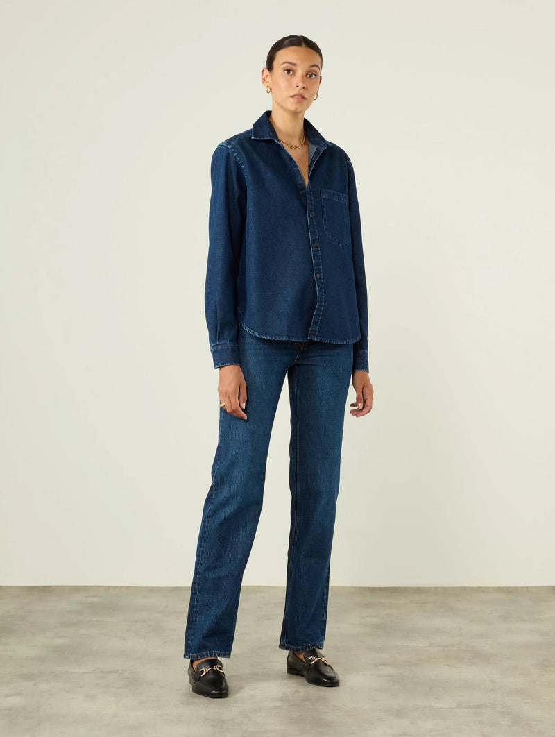 The Classic Denim Shirt in Indigo