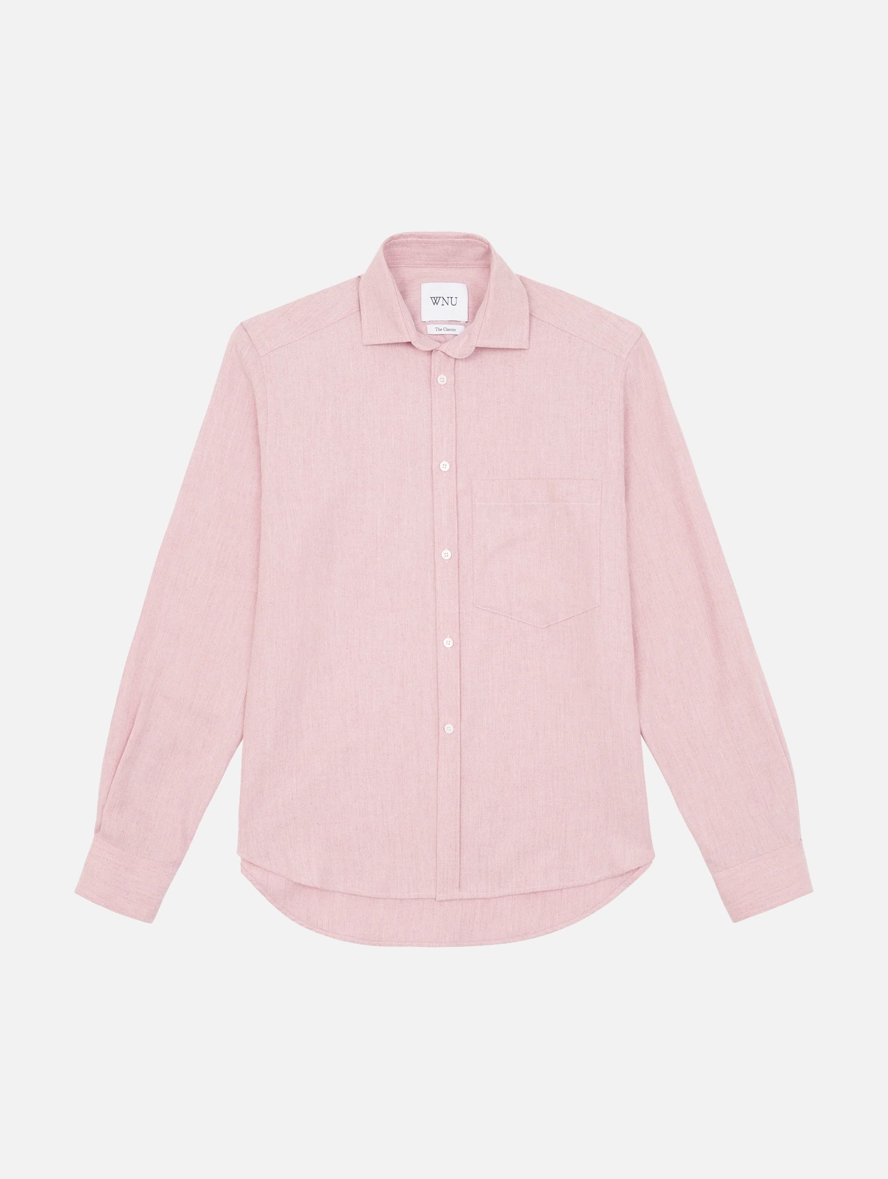 The Classic Wool Shirt in Dusty Pink