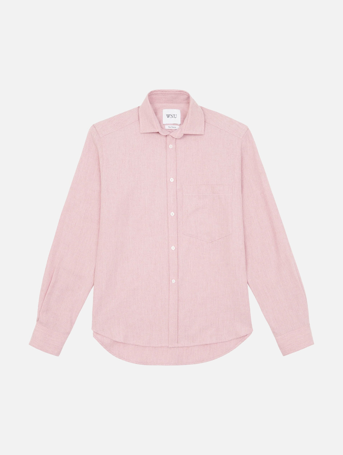 The Classic Wool Shirt in Dusty Pink