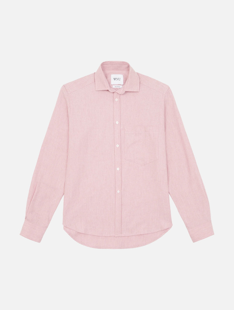The Classic Wool Shirt in Dusty Pink