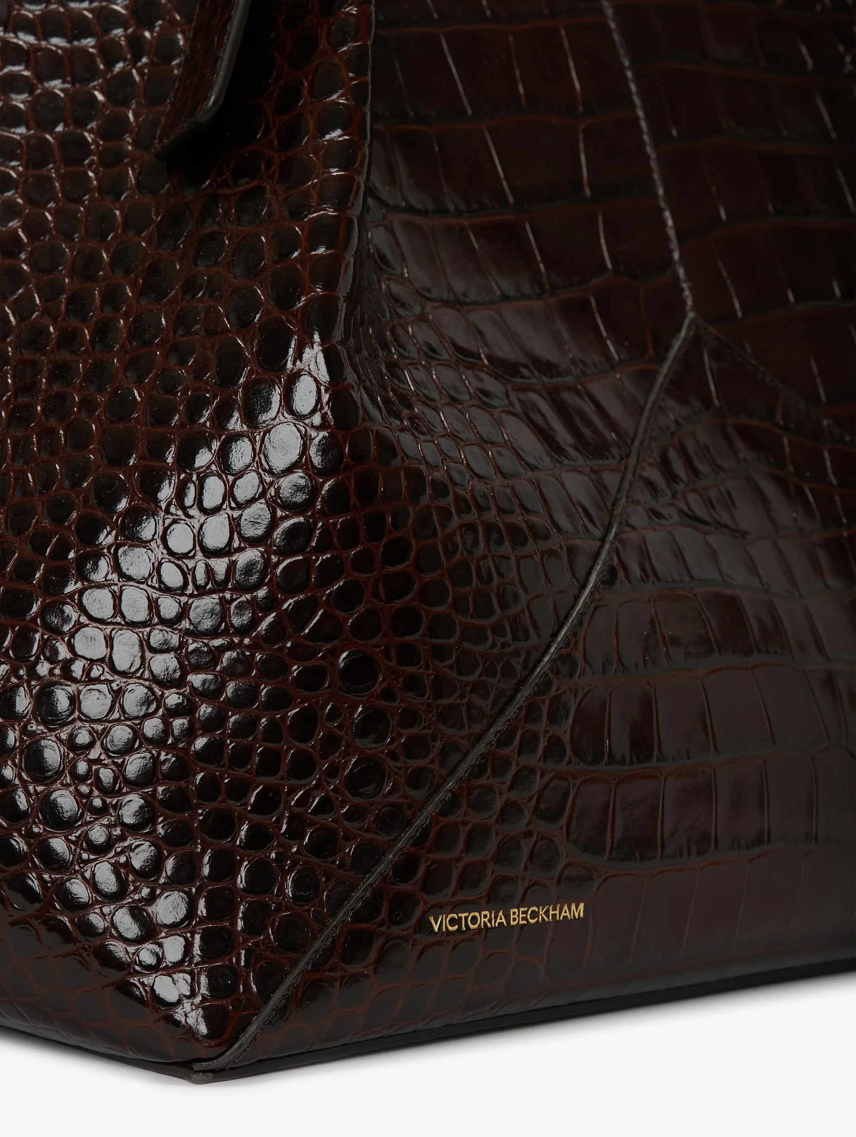 The Jumbo W11 Tote in Dark Brown Embossed Leather