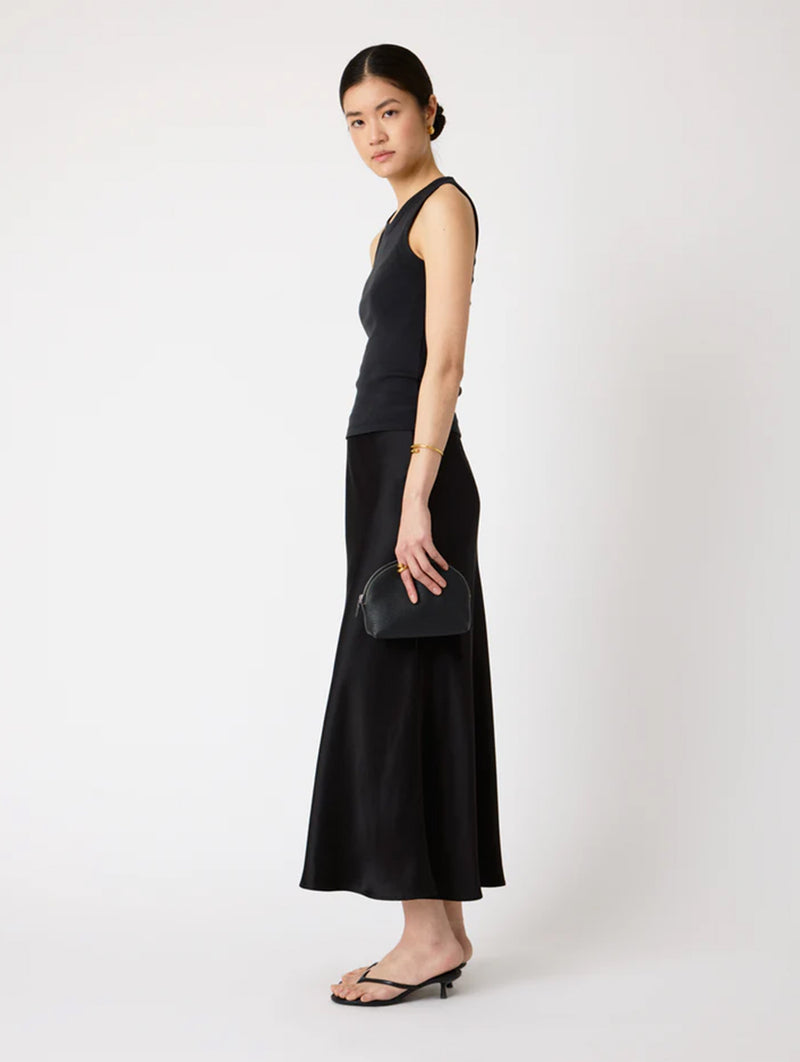 The Nancy Pouch in Black Grosgrain