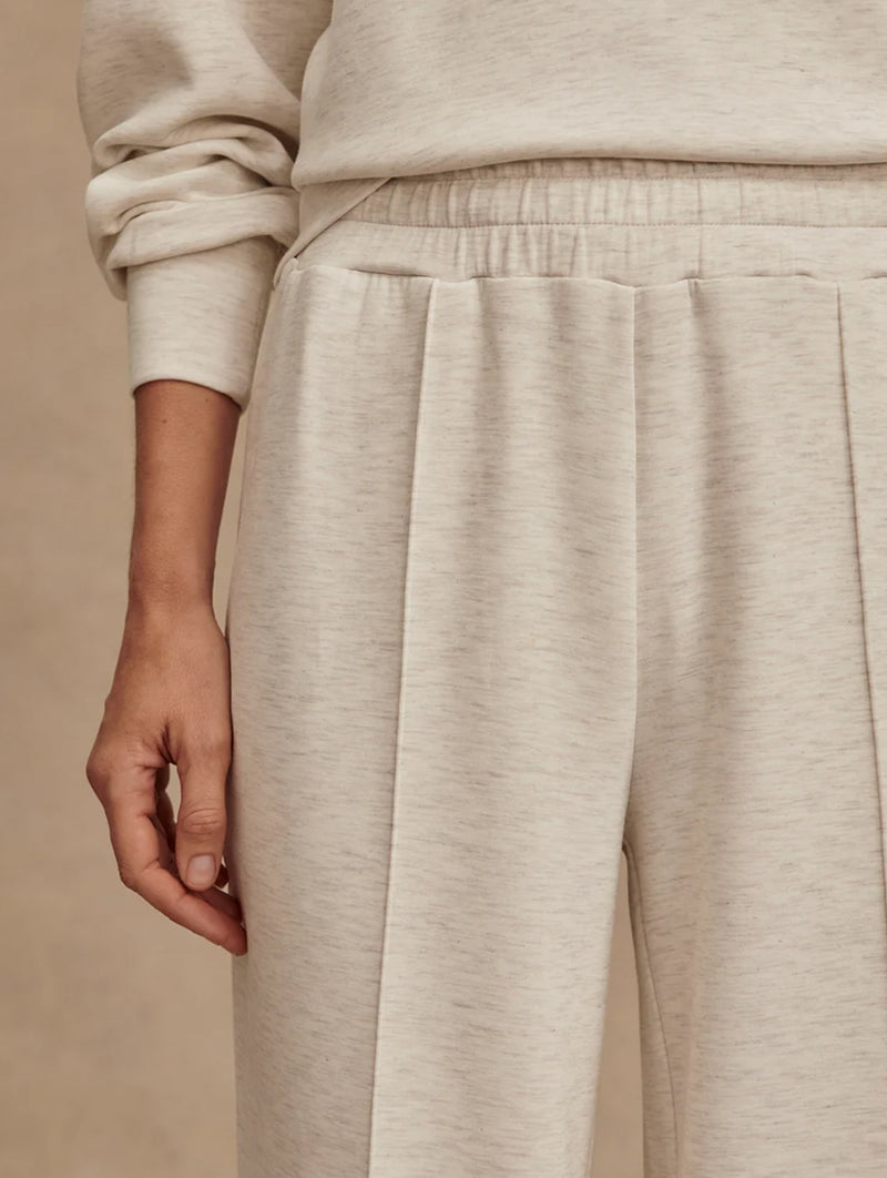The Wide Leg Pant 30 in Ivory Marl