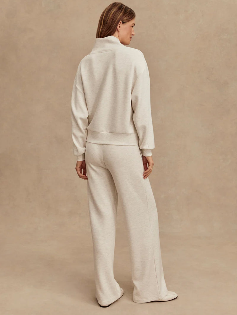 The Wide Leg Pant 30 in Ivory Marl