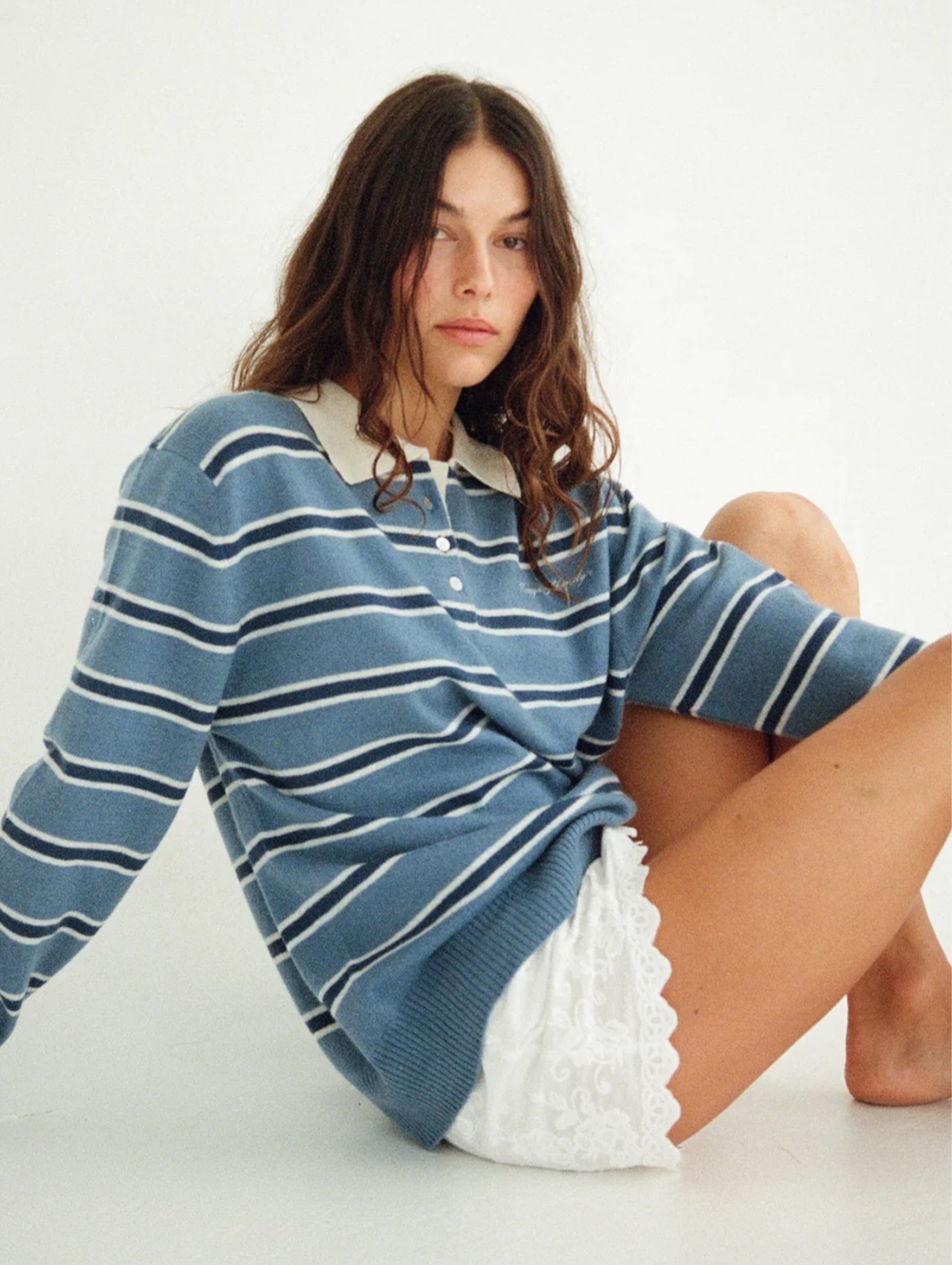 This Must Be The Place Sweater in Vintage Navy Stripe
