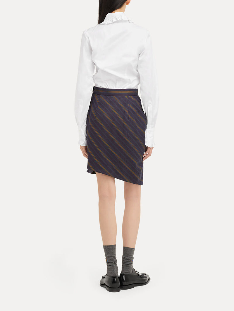 Toulouse Cotton Frill Shirt in White