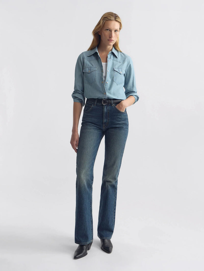 Travis Shirt in Indigo Chambray