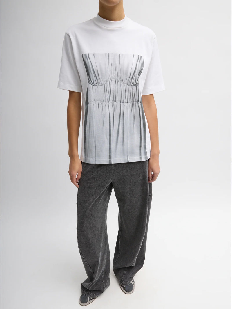 Trompe L'oeil Printed T-Shirt in White