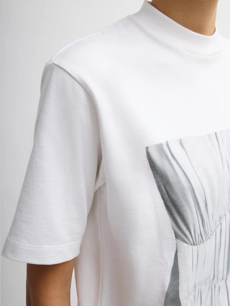 Trompe L'oeil Printed T-Shirt in White