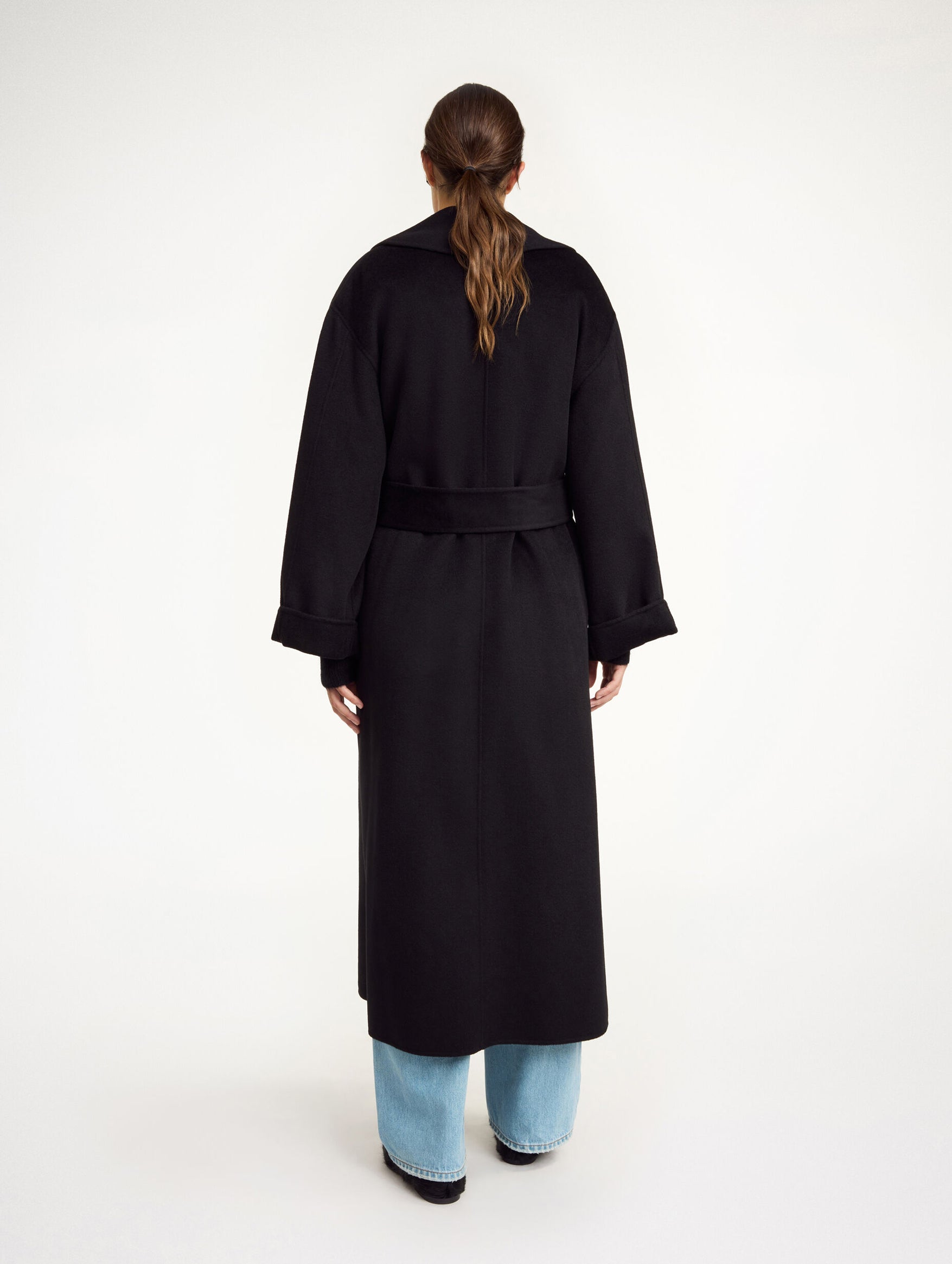 Trullem Wool Coat in Black