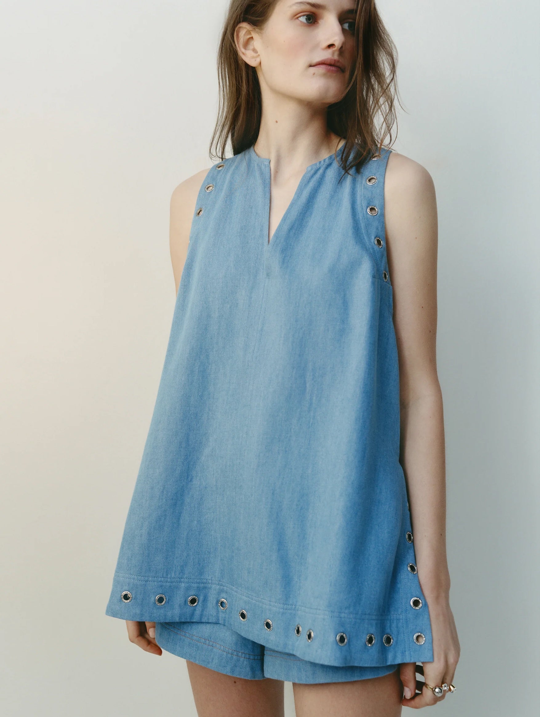 Tula Tunic in Vintage Denim