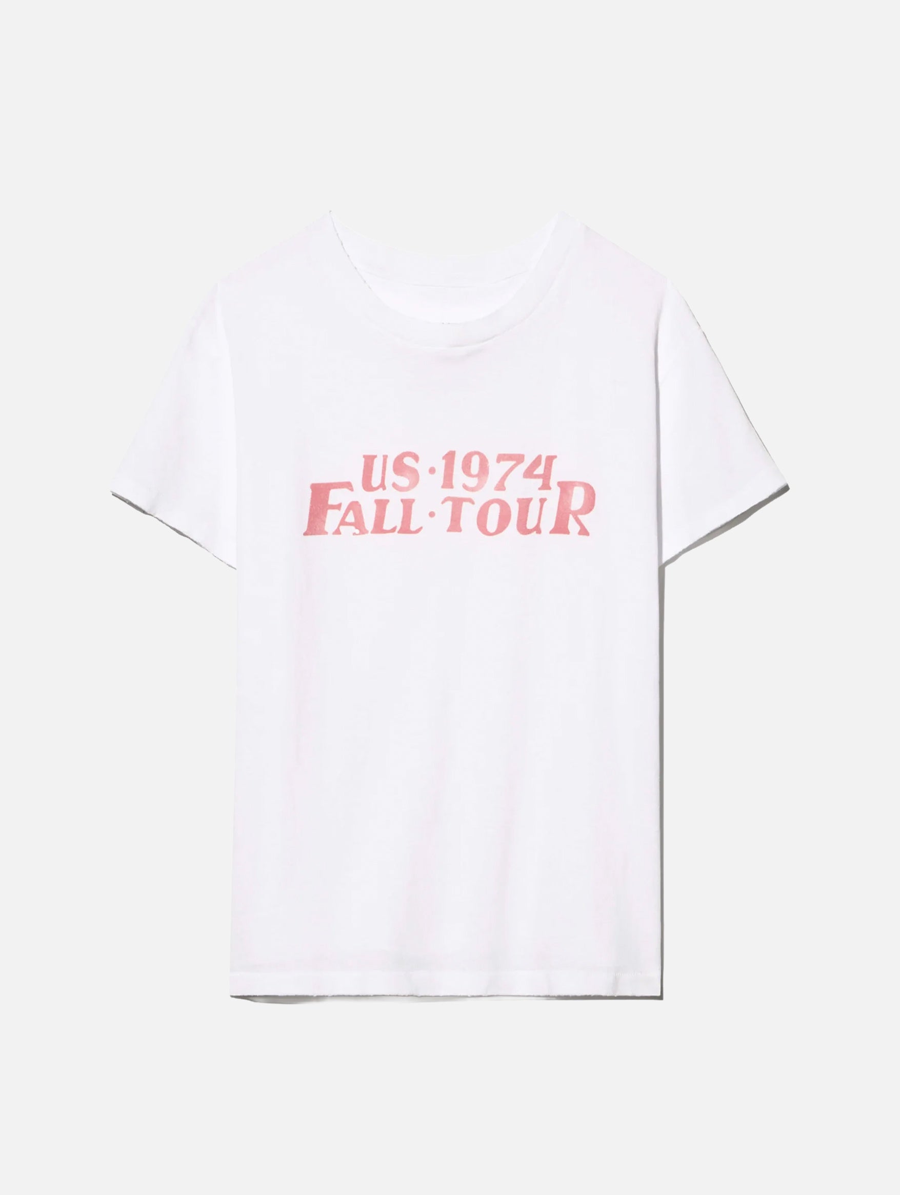 Printed Brady Tee in White Red Print