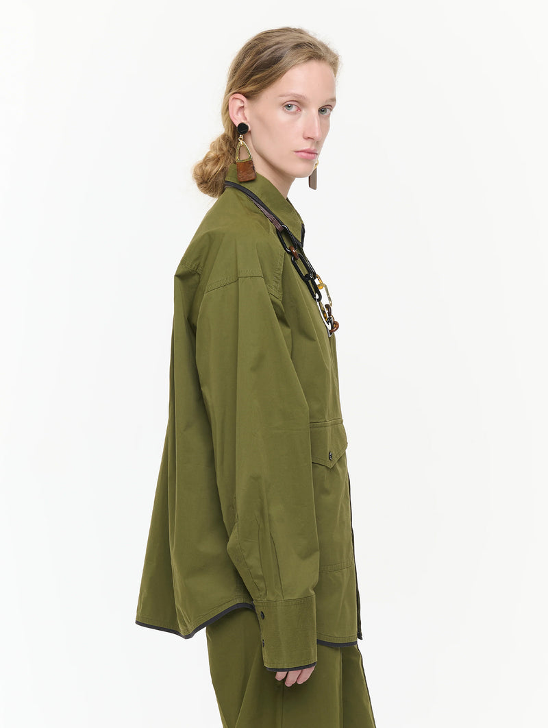 Utility Shirt in Lichen