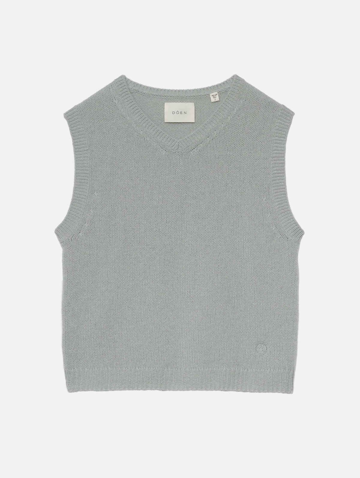 Winston Cashmere Vest in Eucalyptus