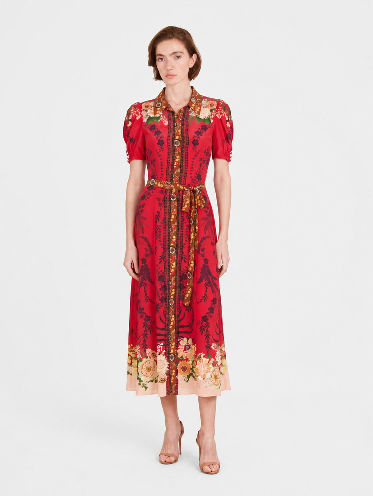 Vanessa Dress in Aster Border