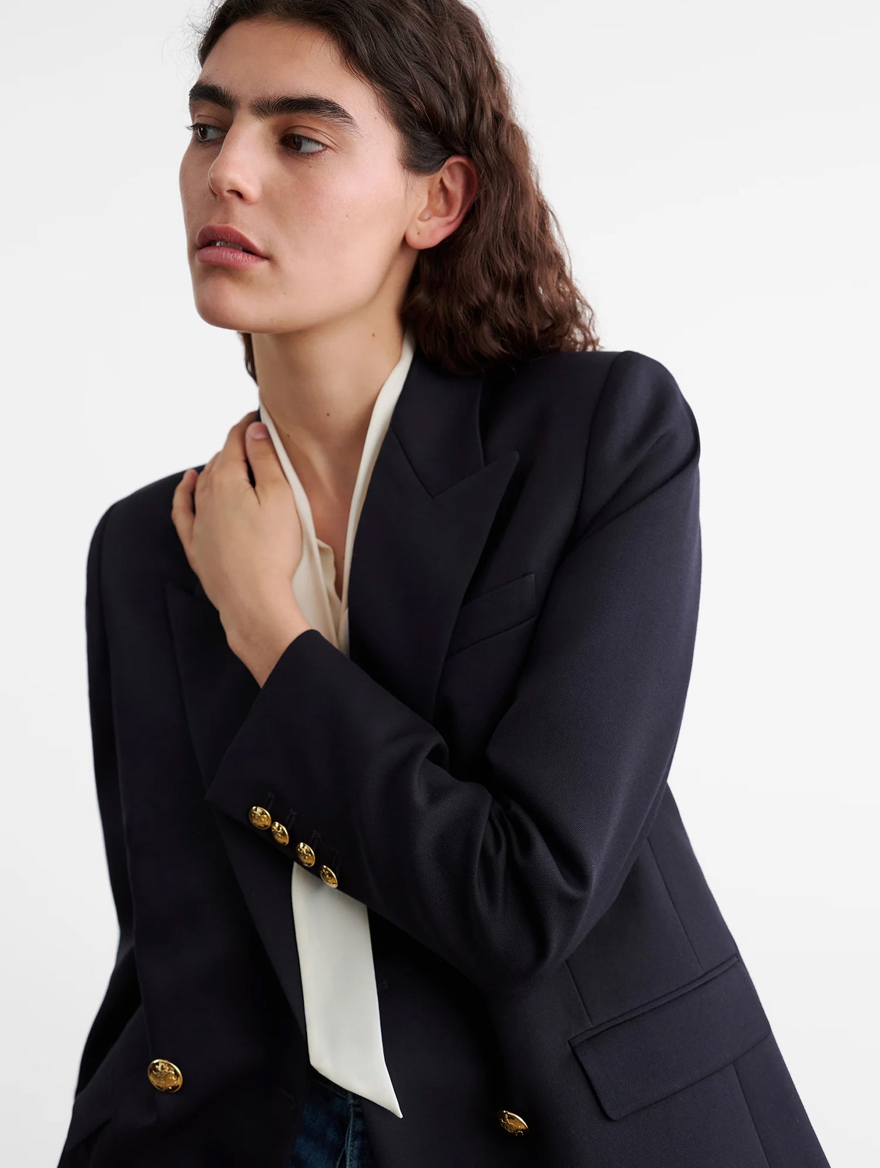 Veda Wool Jacket in Midnight