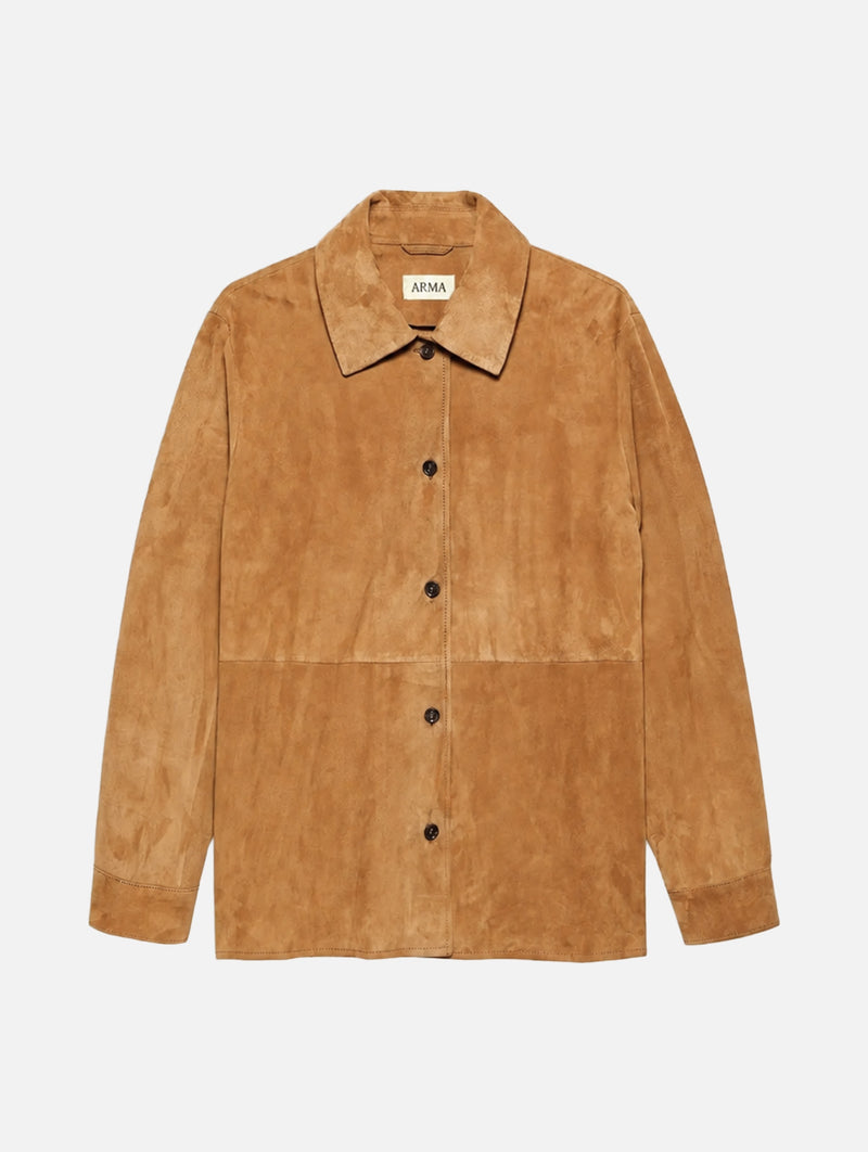 Vicky Suede Jacket in Ocre