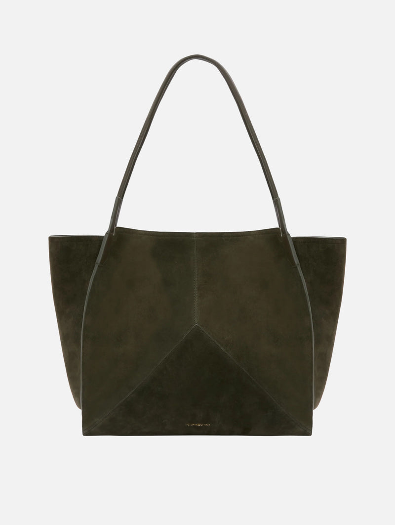 The Large Victoria Soft Tote in Dark Olive
