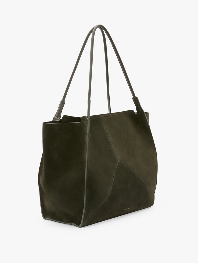The Large Victoria Soft Tote in Dark Olive
