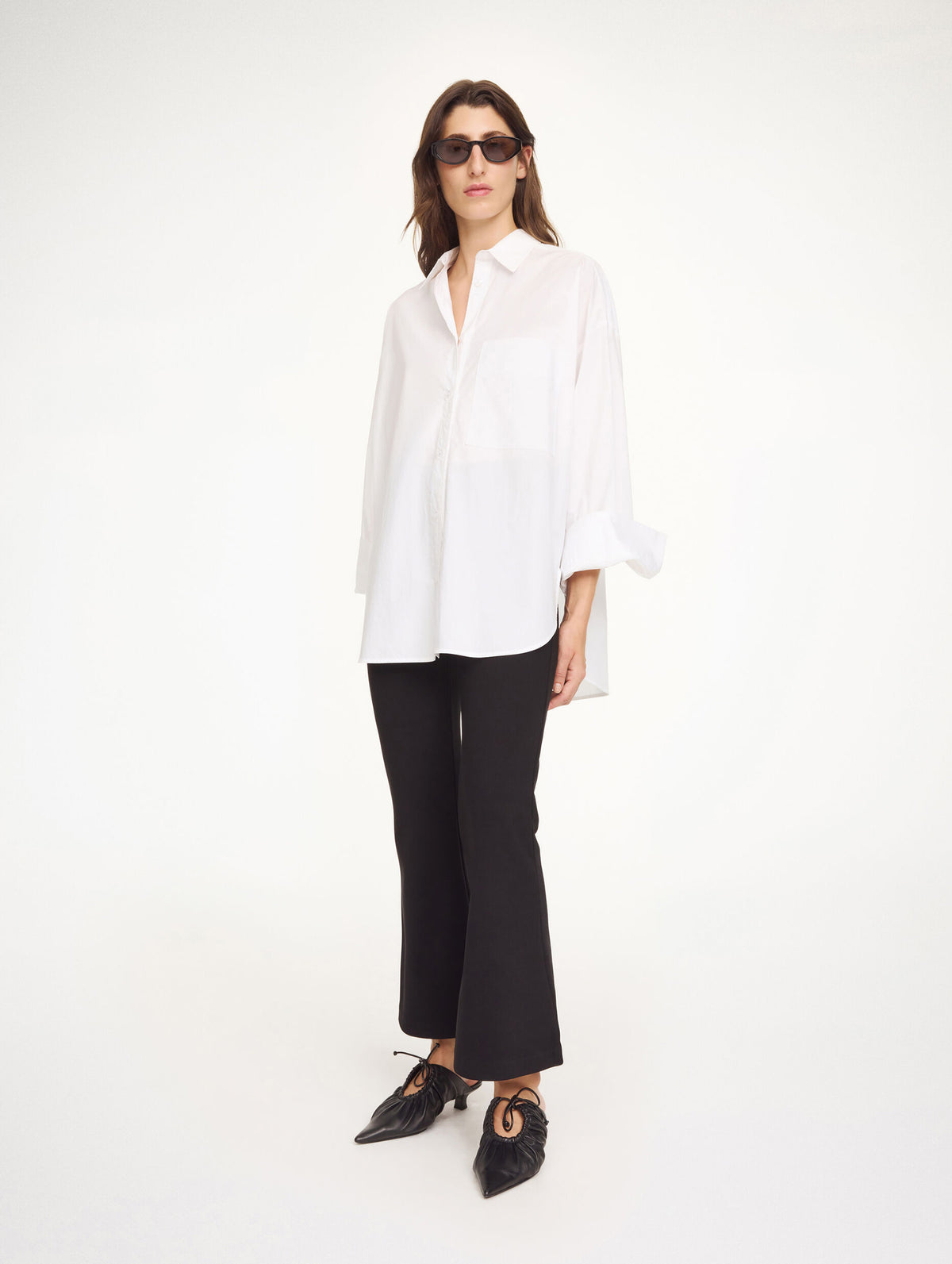Vilanna High-Waist Trousers in Black