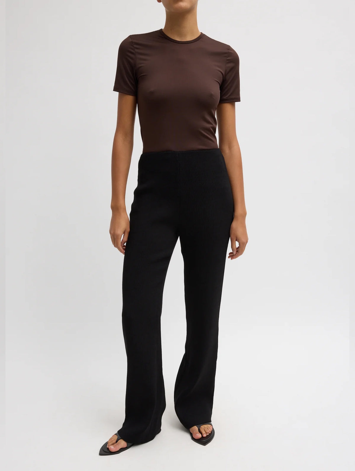 Viscose Plisse Corbit Pant in Black