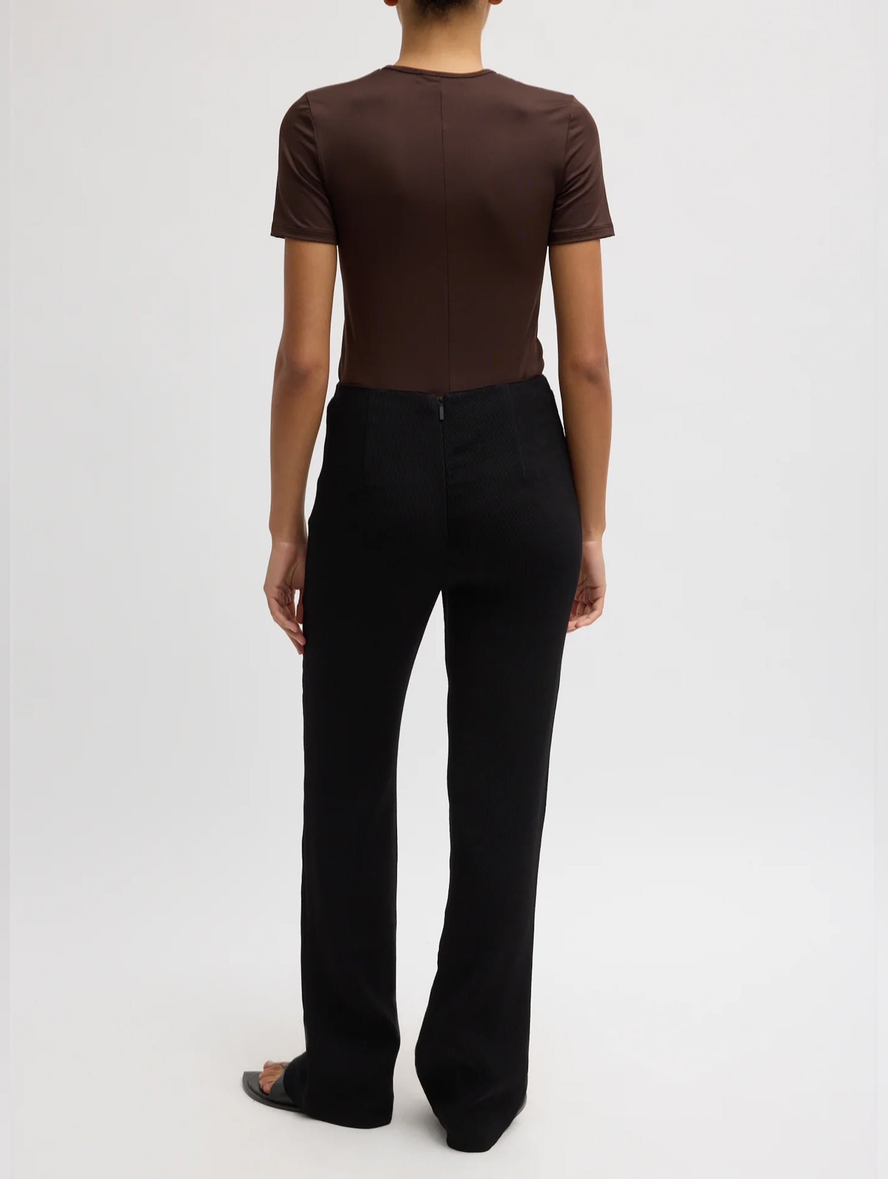 Viscose Plisse Corbit Pant in Black