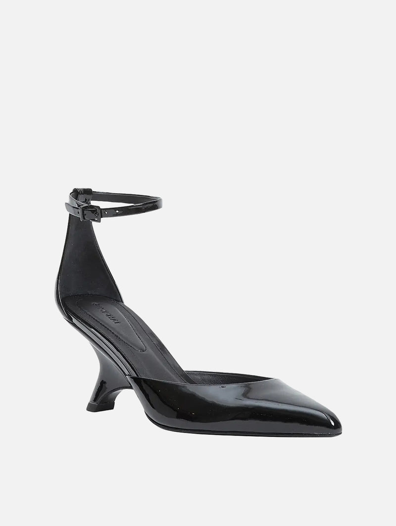 Vixen Patent Leather Wedge in Black