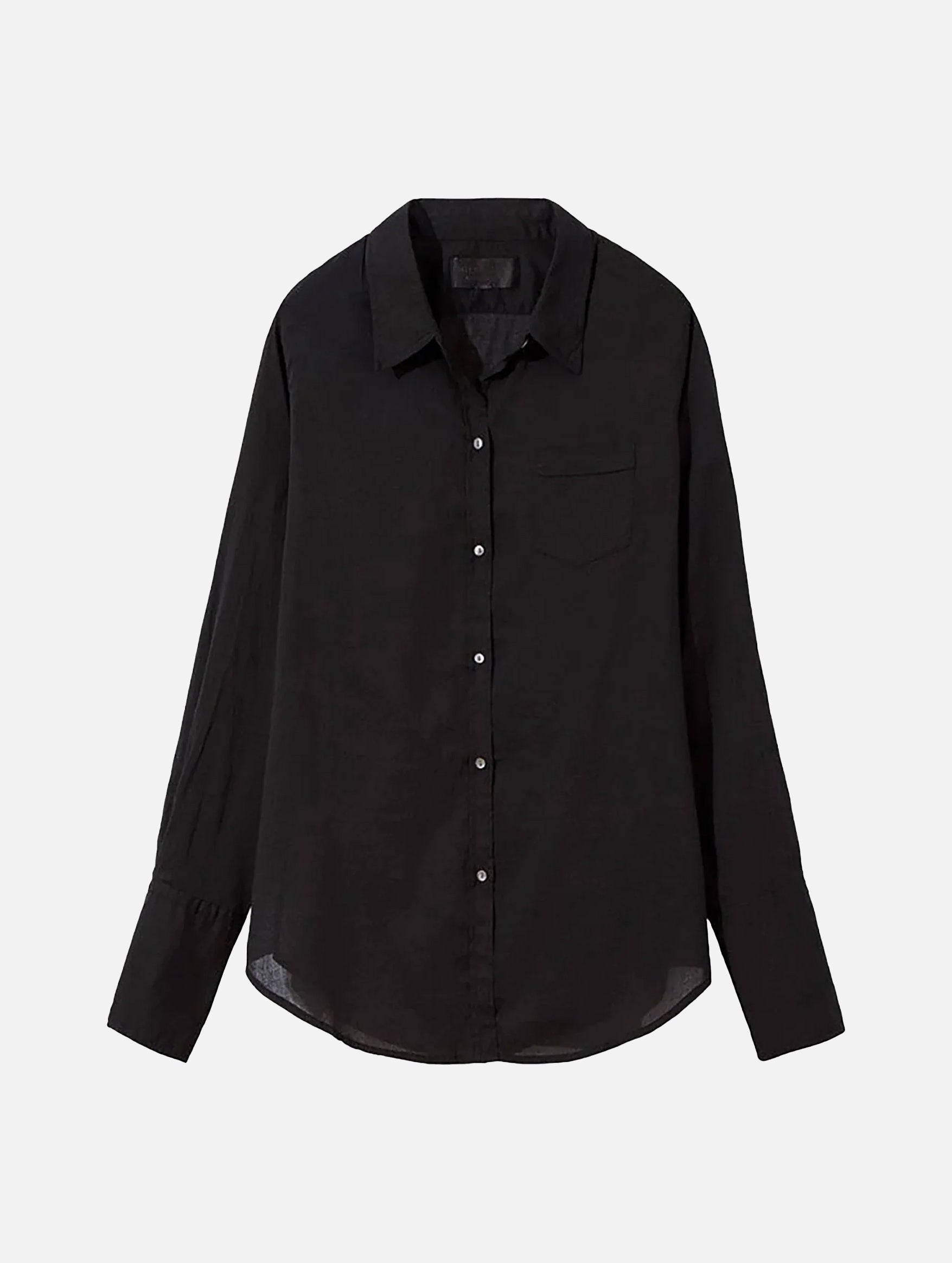 Cotton Voile NL Shirt in Black