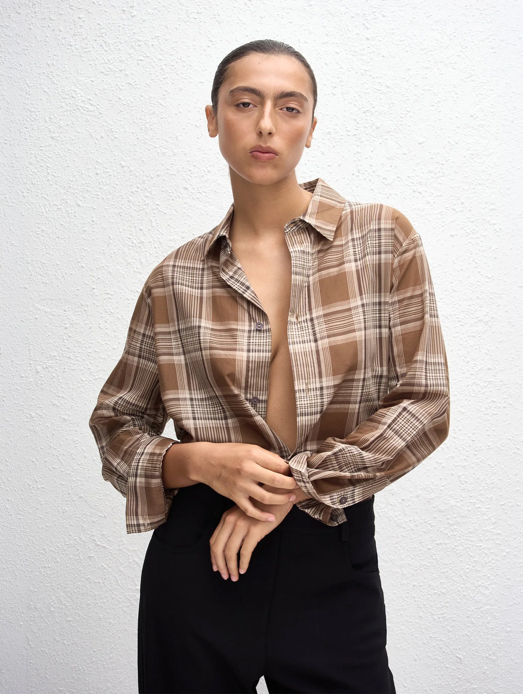 Voile Plaid Shirt in Picnic Plaid
