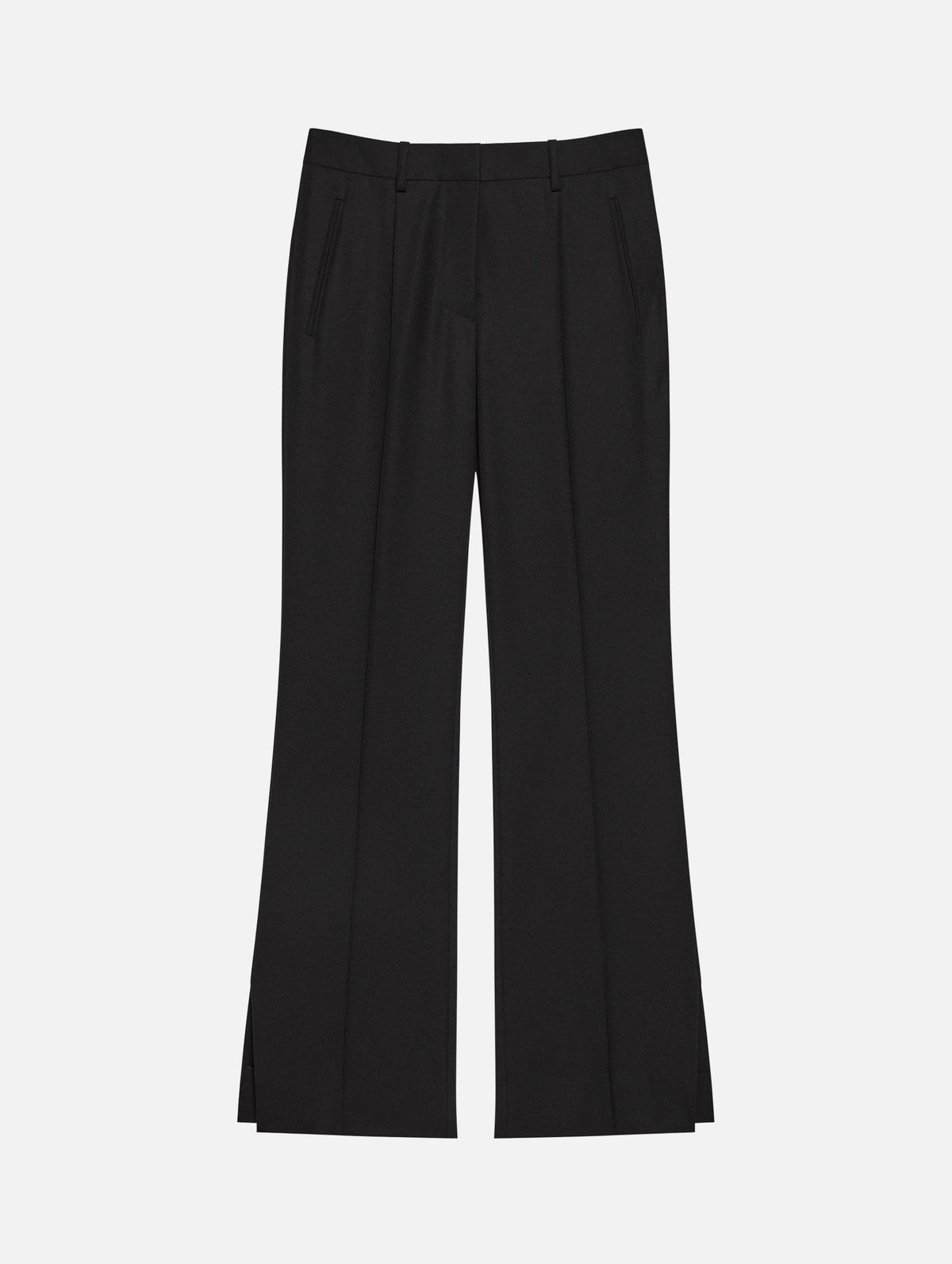 Wardrobe Vented Trousers in Black