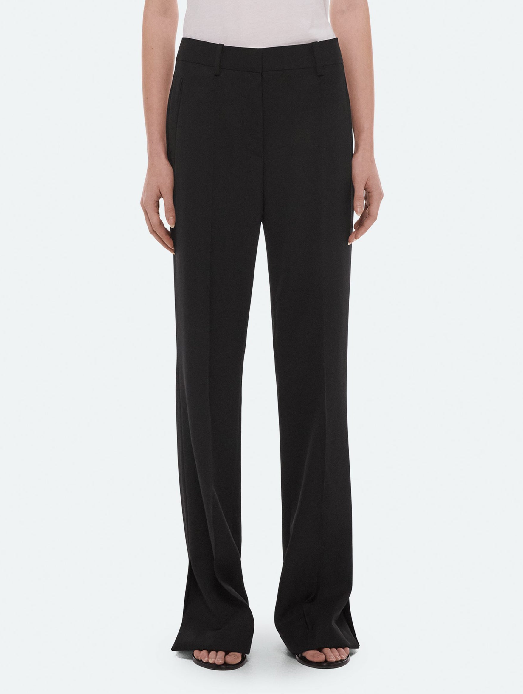 Wardrobe Vented Trousers in Black