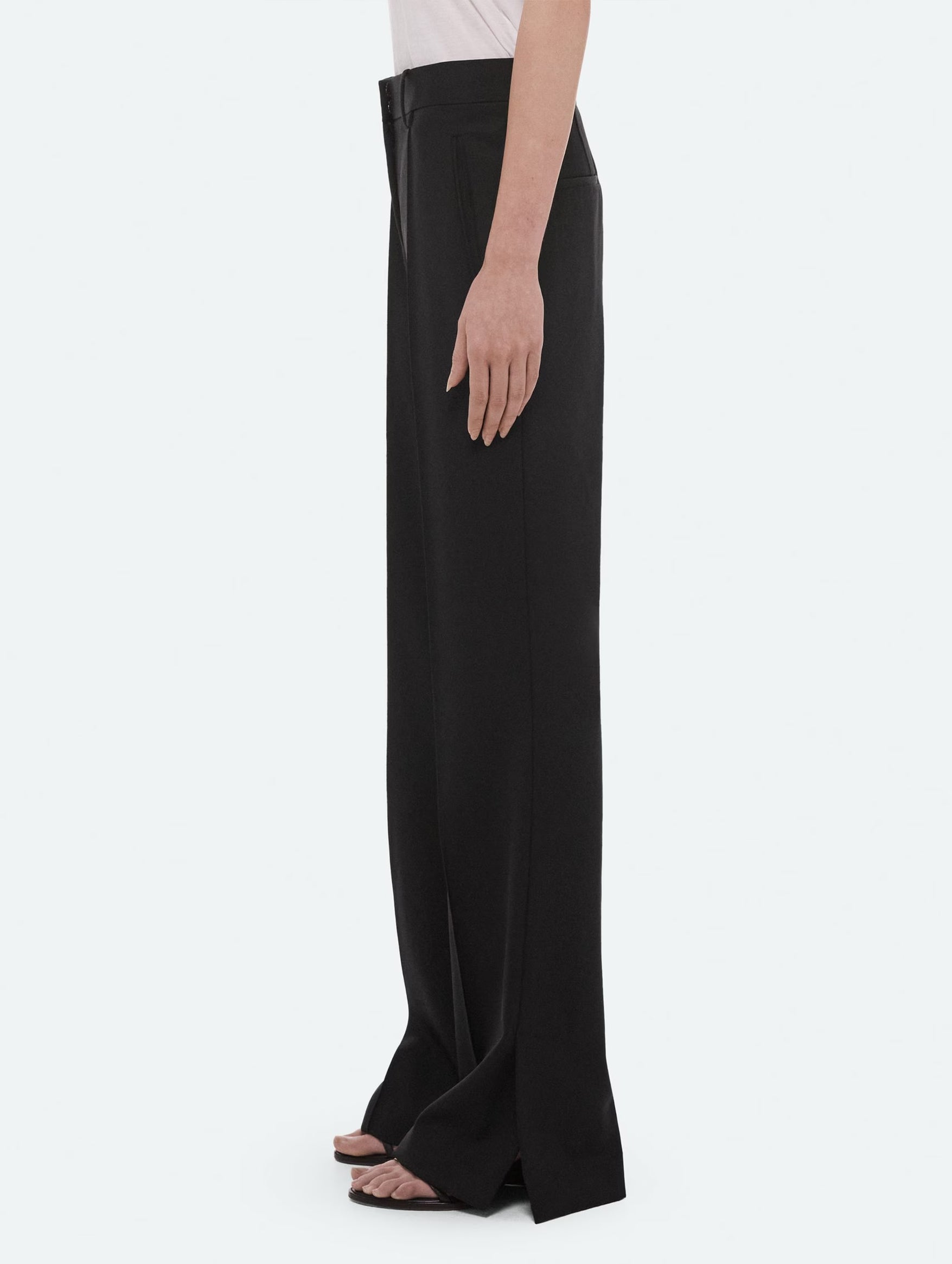 Wardrobe Vented Trousers in Black