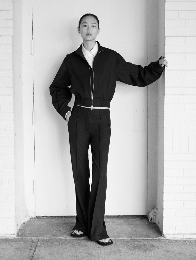 Wardrobe Vented Trousers in Black